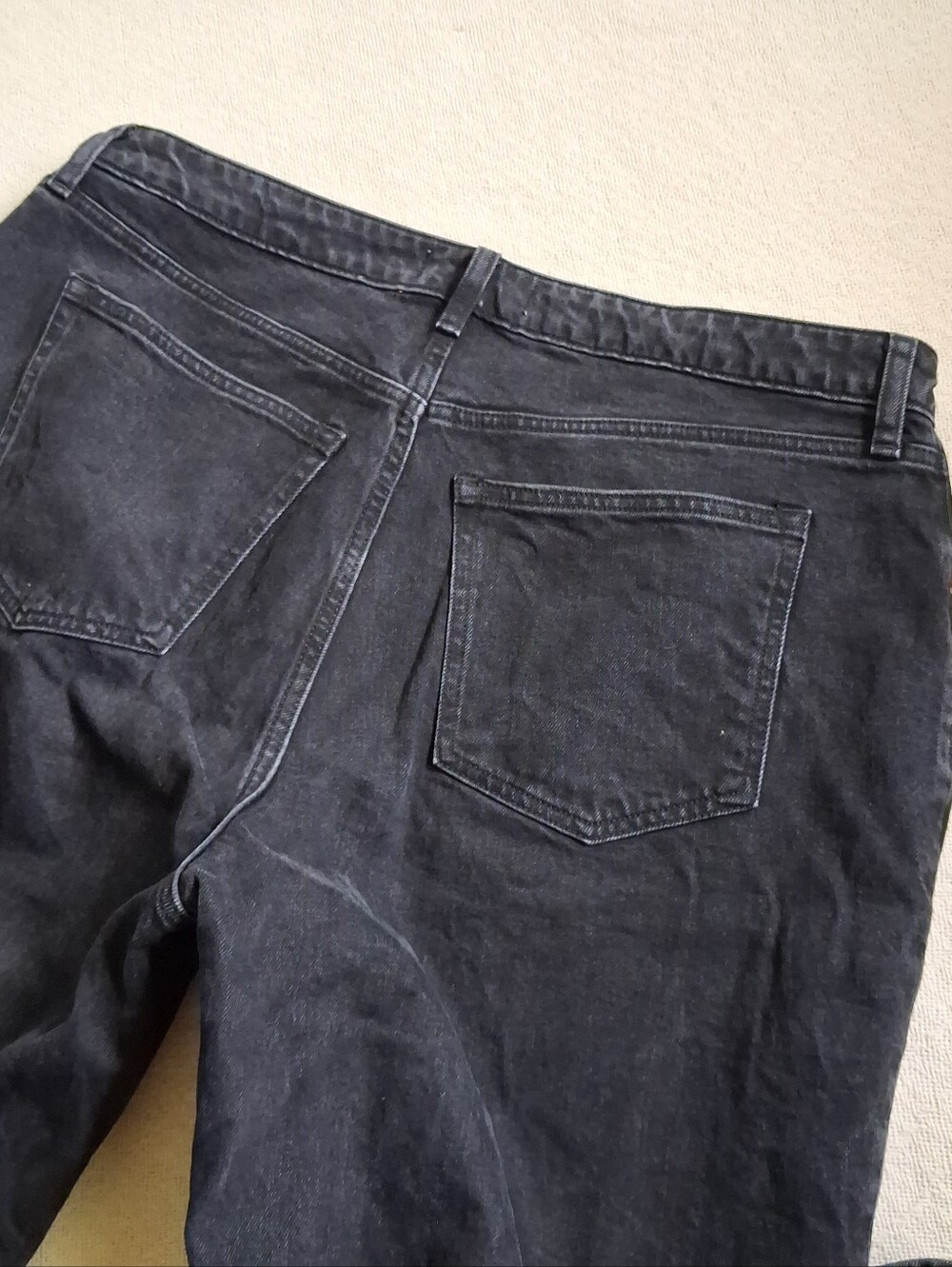 a&f ♡ curve love 90s relaxed high rise black jeans 33 16 long abercrombie - Picture 6 of 7